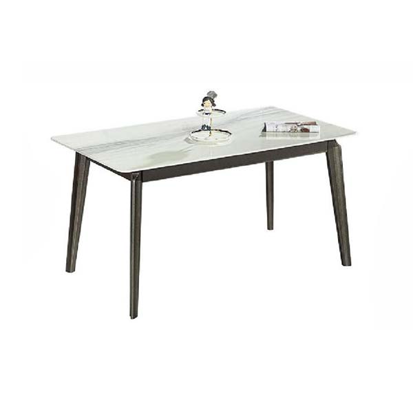 岩板微晶石餐桌简约