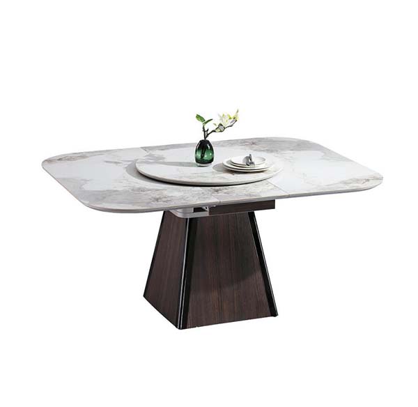 岩板微晶石餐桌小户型