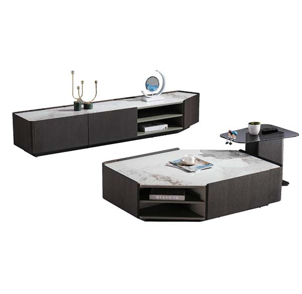 轻奢风茶几电视柜