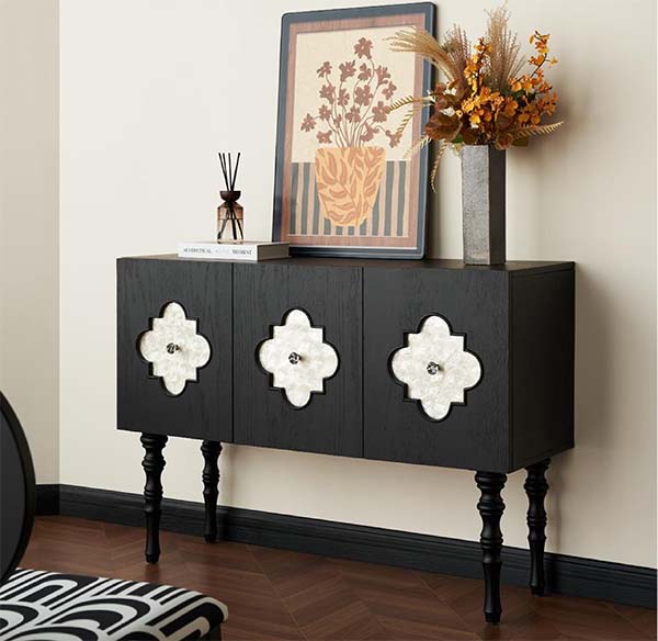 贝壳装饰玄关柜