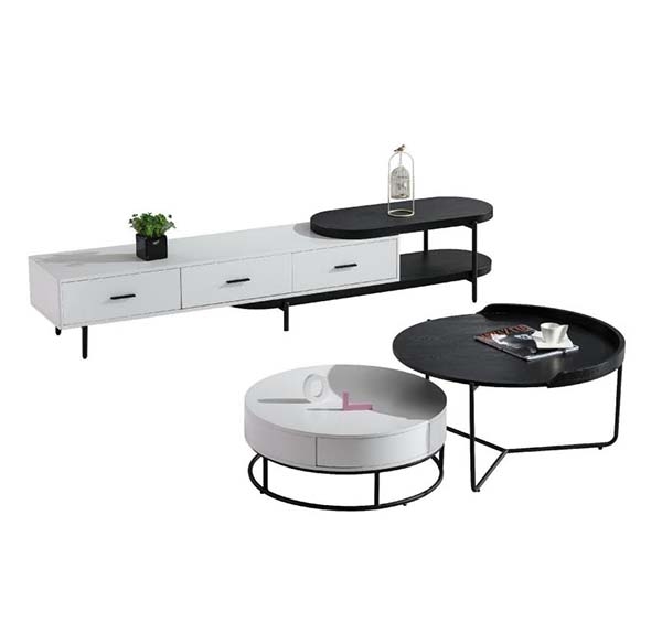 玻璃茶几电视柜