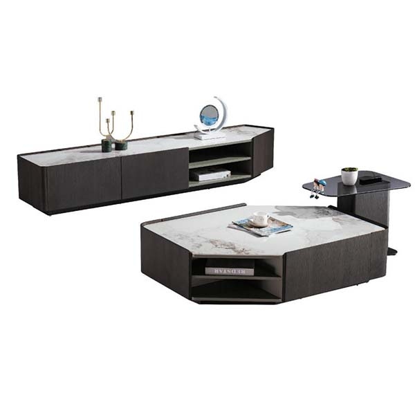 轻奢风茶几电视柜