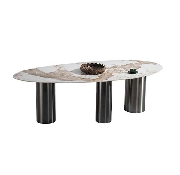 岩板微晶石餐桌大气